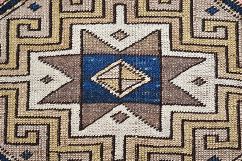 Antique Caucasian Rug 32'' x 92'' Muted Dye Hand Knotted Terrific Hallway Rug gallery