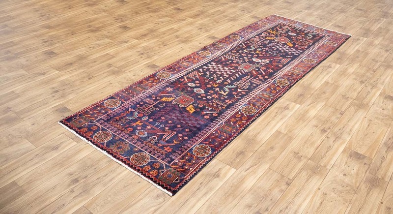 3'4 x 9'11 Vintage Handmade Tribal Oriental Runner Rug Hallway Carpet 3x10 Ft gallery