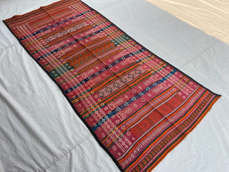 COLLECTORS ITEM 8.5X 3.8 ft Antique Maldari Belouch Nomad Full Embroidery Sistan gallery