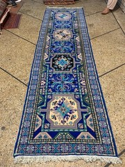 2.5 X 10 COLLECTORS’ ITEM Stunning Vintage Russian Kazak Hallway Runner