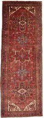 Semi-Antique Heriz Oriental Rug Traditional Plush Wool Decor Carpet 4’5×12’8 ft