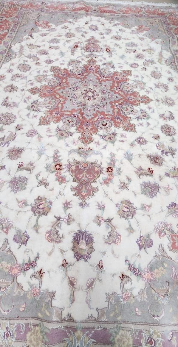 COLLECTOR ITEM Stunning Super Fine Quality Floral Pattern Silk Mix Royal Carpet gallery