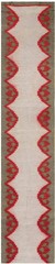 2’x17′ Antique Bessarabian Flat Woven Hallway Runner Rug