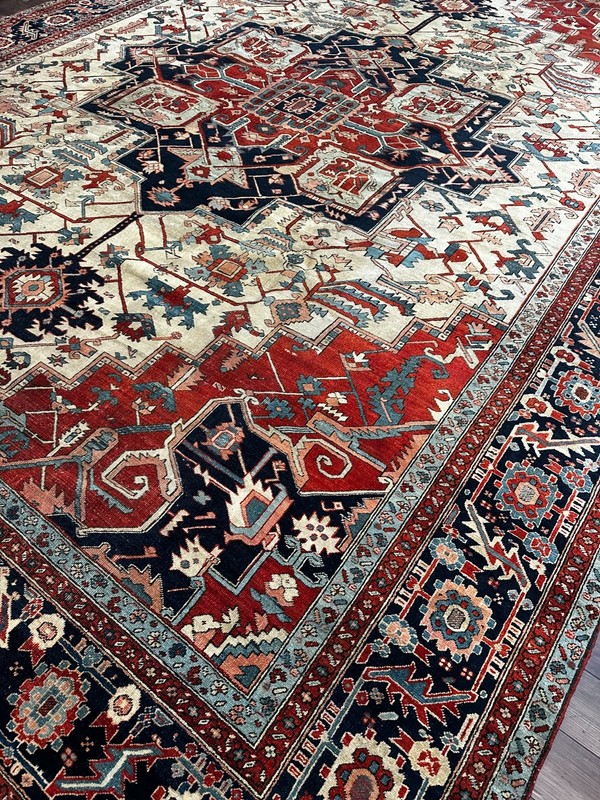 Rare Antique Oriental Rug, Excellent Condition, Collector's Piece, 12x15 gallery