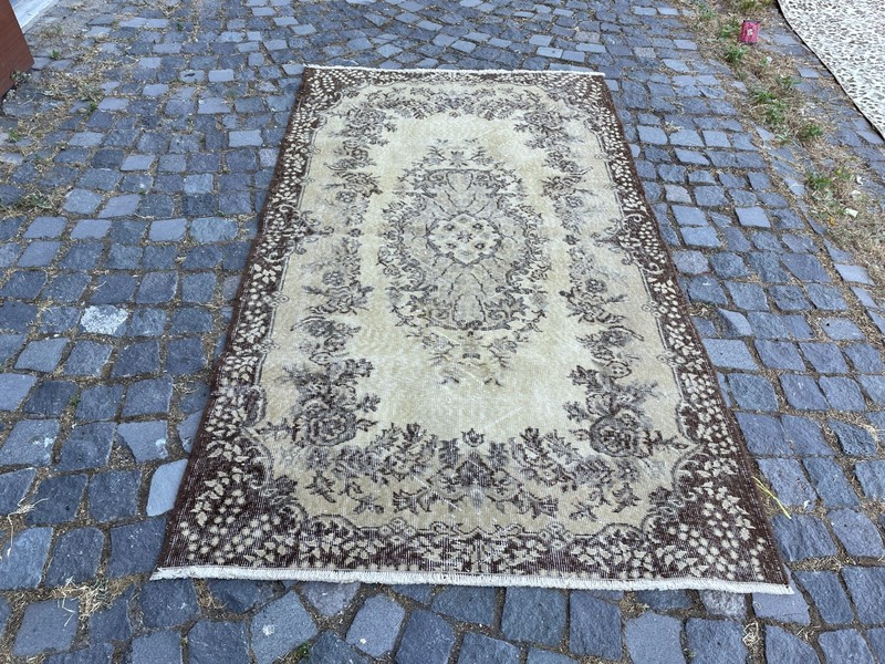 Home Decor Rug, Turkish Vintage Rug, Boho Decor Rug, 3,8 x 6,6 ft gallery