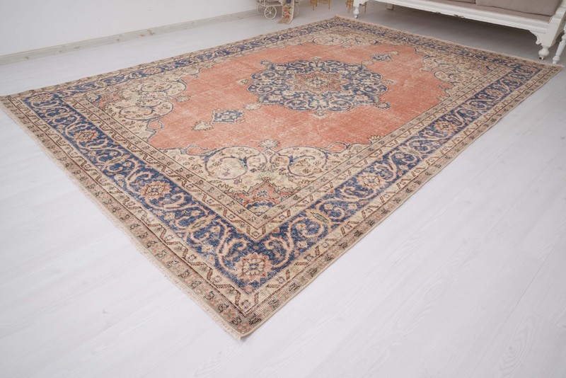 7x11 Turkish Muted Large Oushak Vintage Oversize Carpet Traditional Area Rug 410 gallery