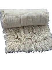 FLOKATI Runner 30”x87” Hand Spun/Woven Antique Greece, Sheep’s Wool NEVER USED