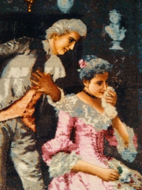GENUINE TABRIZZ PICTORIAL TABLEAU RUG gallery