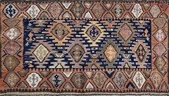 Antique Shahsavan Kilim/Rug, c-1900’s, 23″ x 44″ #15802