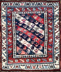 Antique Oushak Yastik Anatolian Rug, The 22″ x 26″ . #17556