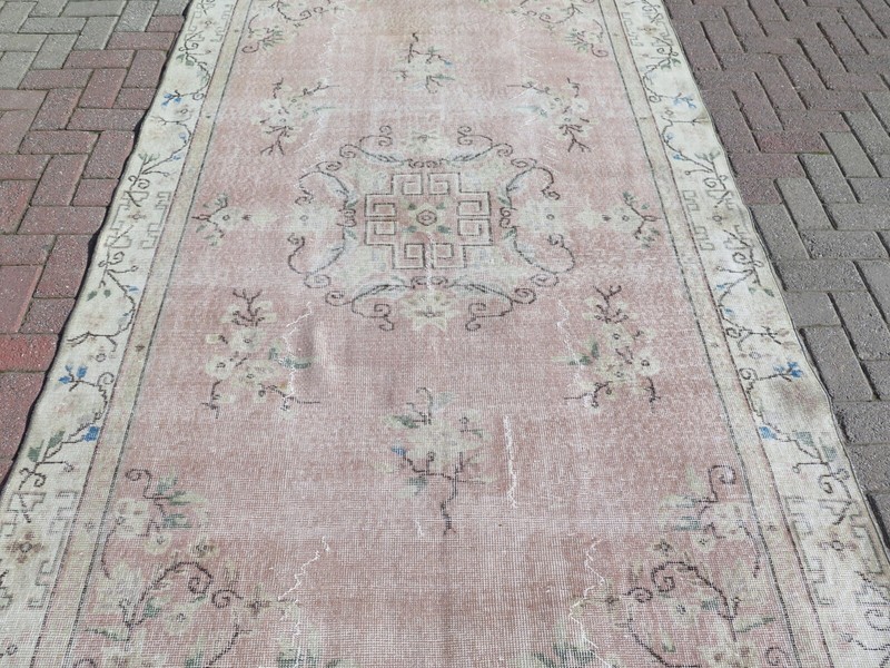 Area Rugs, Modern Rug, Turkish Carpet, Vintage Rug, Handmade Wool Rug 63"X111" gallery