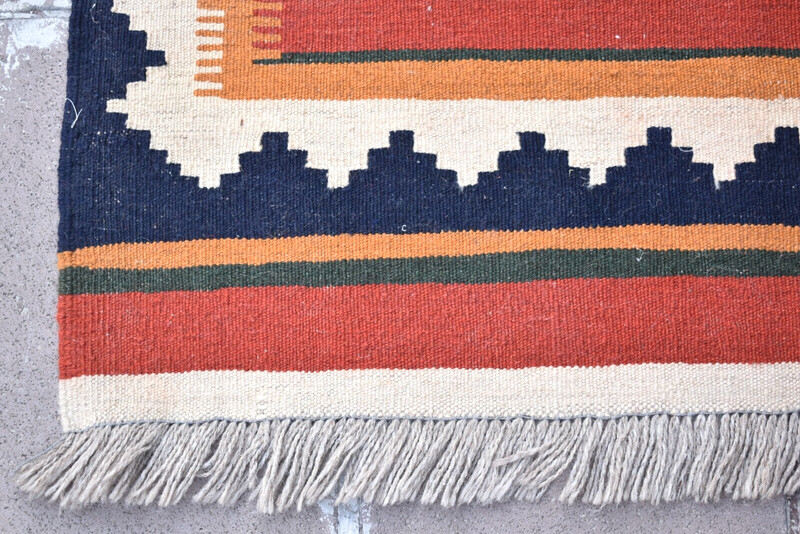 Caucasian Rug 41'' x 56'' Home Decor Rug Fine Quality Rug Flat Woven Wool Rug gallery