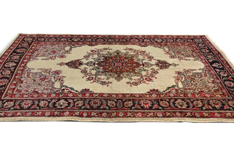 Semi-Antique Handmade Floral Design Oriental Rug Home Decor Carpet 4'8X6'2 ft gallery