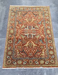 6’x8′ Zeigler Mahal Rug Rust Mid 20th Century Clean & Excellent Condition