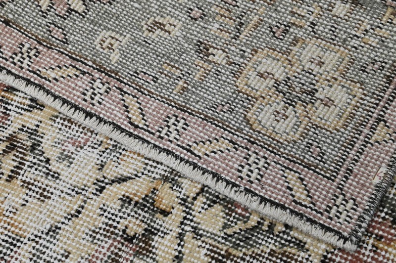 Vintage Turkish Oushak Rug, Beige 5x9 ft, Handmade Wool, Bohemian Anatolian gallery
