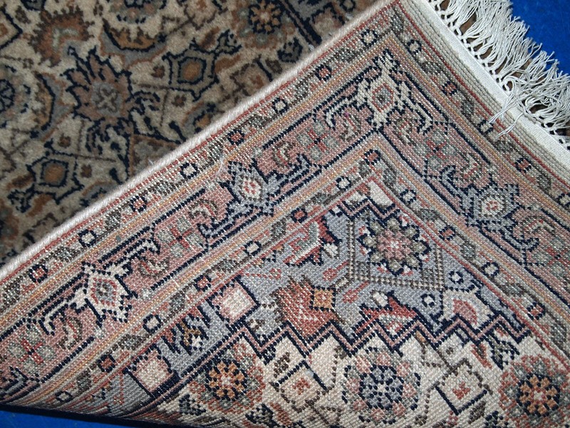 Handmade vintage Indo-Tabriz rug 1.9' x 2.9' (58cm x 89cm) 1970s - 1C768 gallery