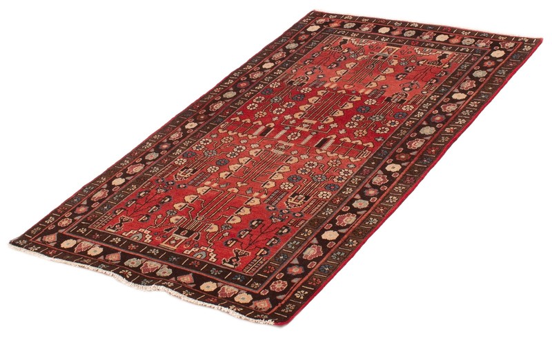 Vintage Hand-Knotted Carpet 4'0" x 6'9" Traditional Oriental Wool Area Rug gallery