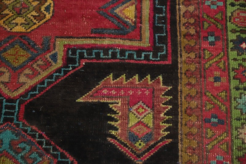 Geometric Tribal Traditional Hand-knotted 11 ft Runner Rug Vintage Carpet 3x11 gallery