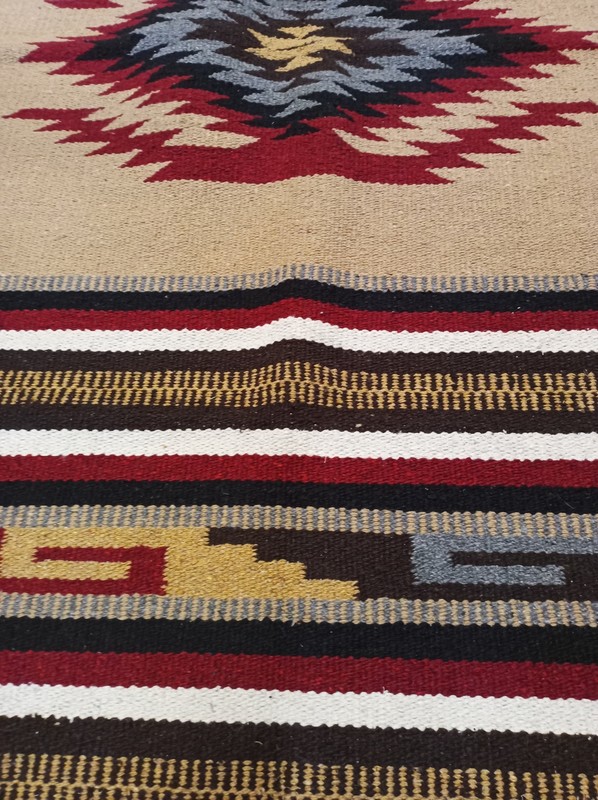 Handwoven Southwest Design Acrylic Rug; 32"x64" gallery