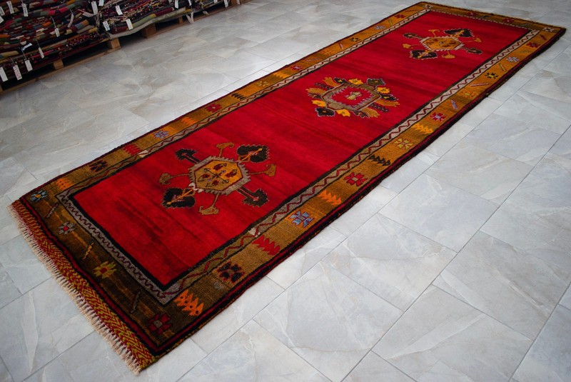 5x13 Runner Turkish Hand Knotted Rug for Living Room Large Runner Kitchen Decor gallery