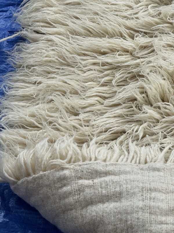 FLOKATI Runner 30”x87” Hand Spun/Woven Antique Greece, Sheep’s Wool NEVER USED gallery