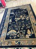 Antique Chinese Art Deco Rug – 5’1” x 7’10” – Circa 1920s – Wool Pictorial Blue gallery