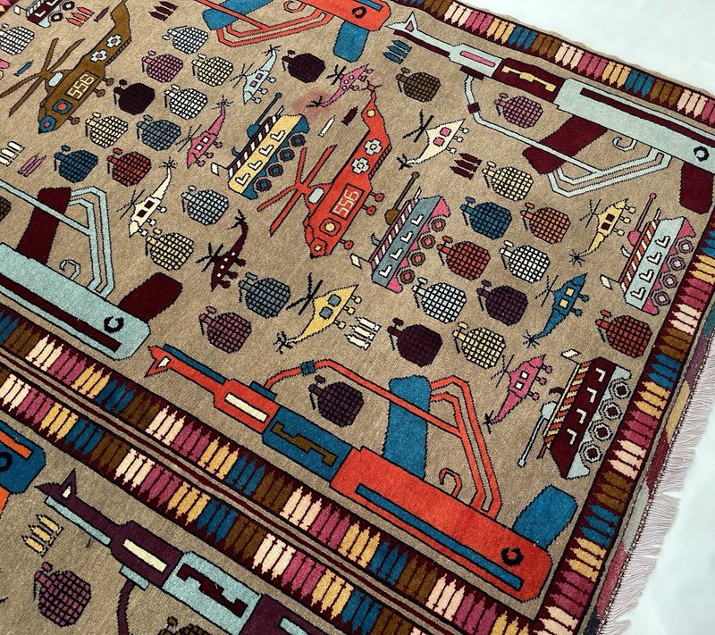 #633 Afghan War Rug War Rug Beautifully Made Wool Rug Handicrafts 180x235 Cm gallery