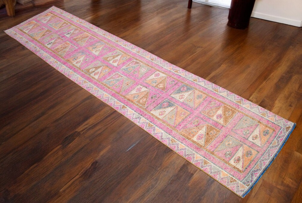 Turkish Runner Rug, HandMade Rug, Tribal Rug Ethnic Rug 3 x 12 ft Kitchen Runner