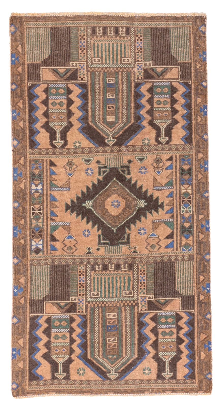 Vintage Traditional Hand-Knotted Area Rug 2'6" x 4'10" Oriental Wool Carpet gallery