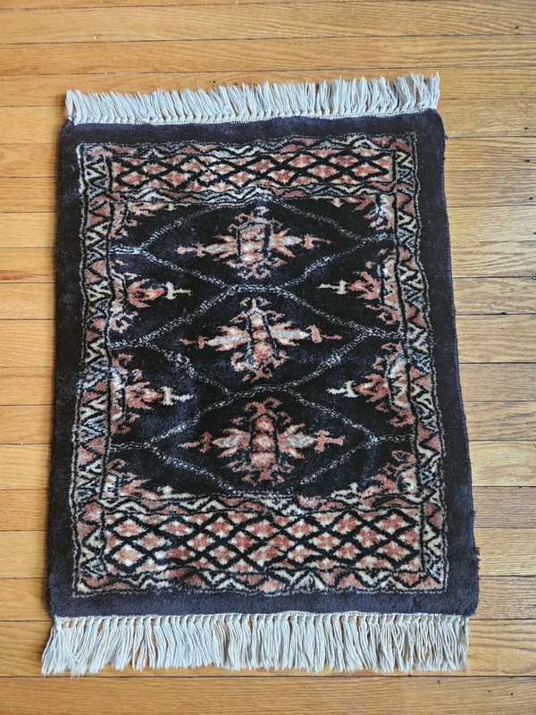 Hand knotted Pakistan Bokhara Jhaldar Wool Area Rug 1'11" x 1'6" Plush 324 KPSI gallery