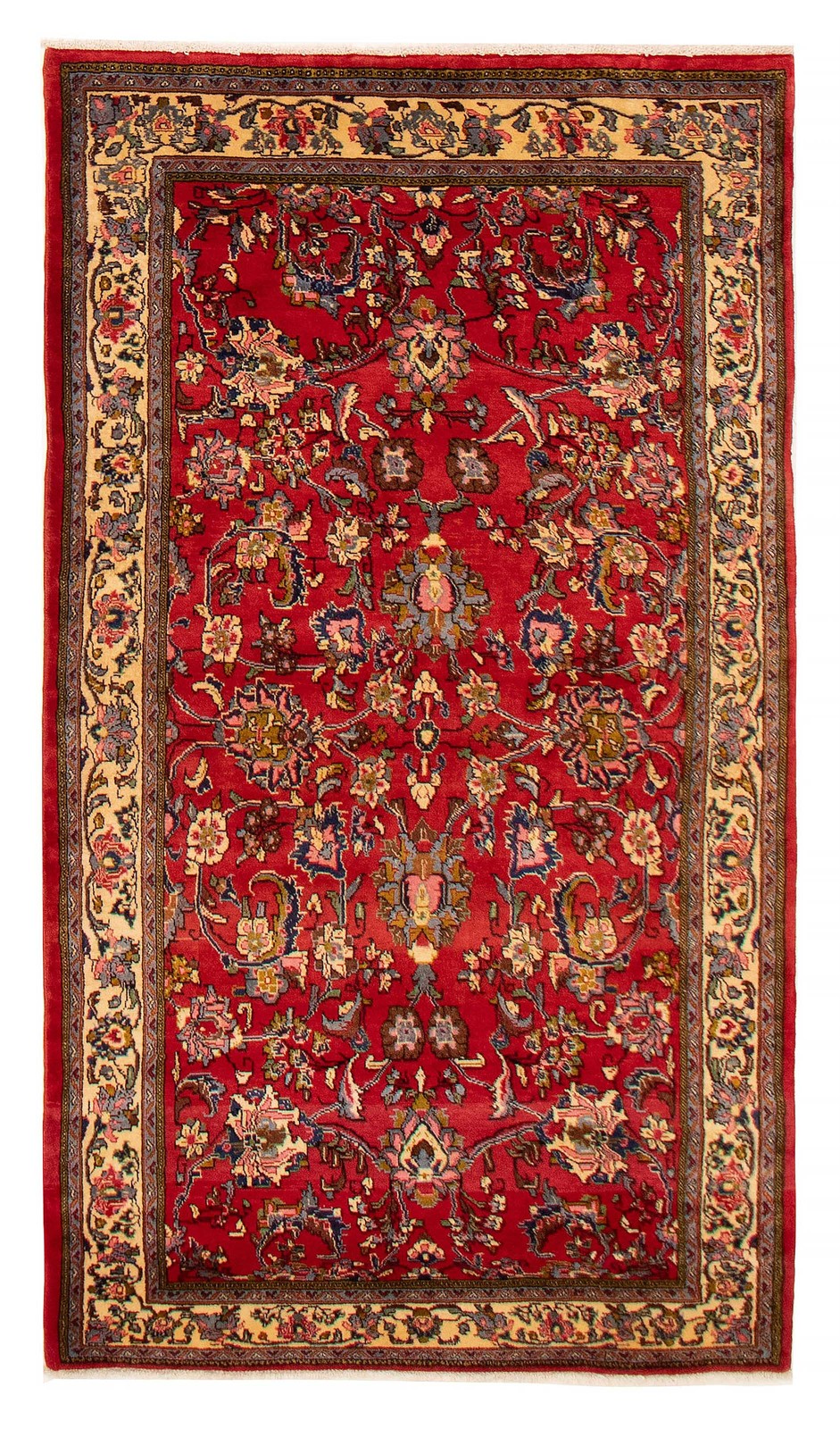Traditional Vintage Hand-Knotted Area Rug 4'1" x 7'1" Oriental Wool Carpet gallery