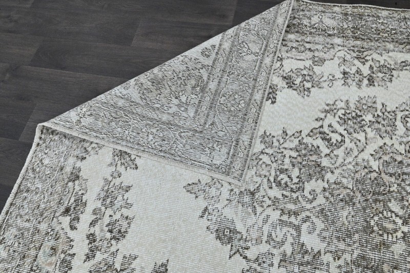 Oushak Turkish Vintage Rug 6x10 Kilim Rug Anatolian Handmade Boho Decor BEIGE gallery