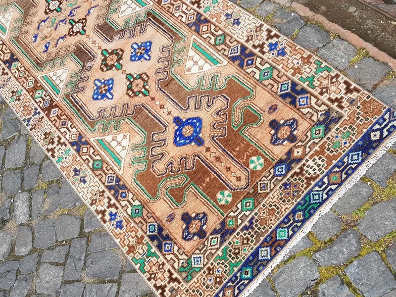 10X3 ft Handknotted Wool Persian Runner Rug , Hallway , Stair Rug (9.6 x 2.9 ft) gallery