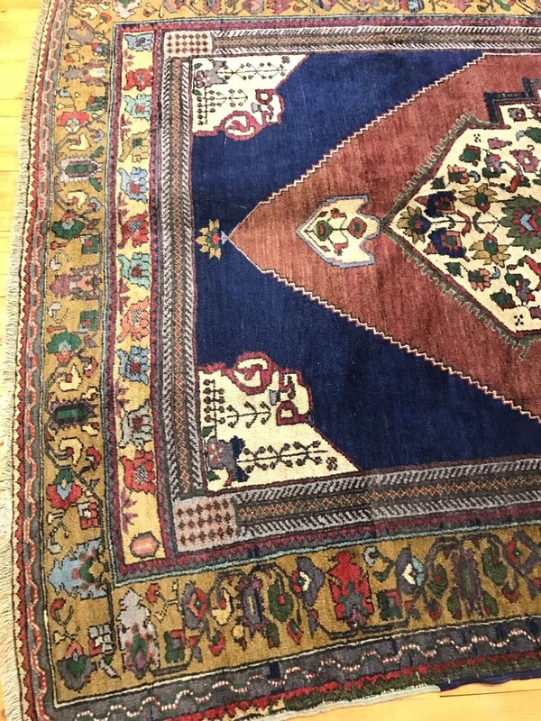 Antique 1900-1939s Exclusive Turkish Wool Pile Tribal Rug Turkey 5’6”x 9’7” gallery
