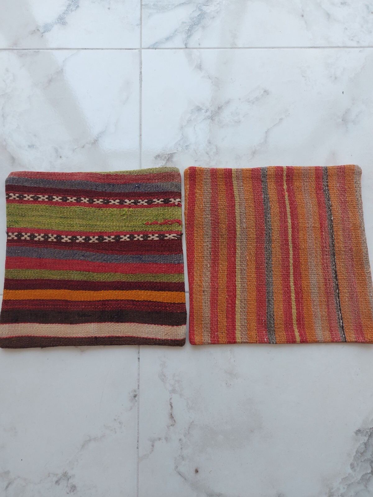 2 Pieces Vintage Decor Pillow Rug Handmade Zippered Quality Rug Healty Carpet gallery