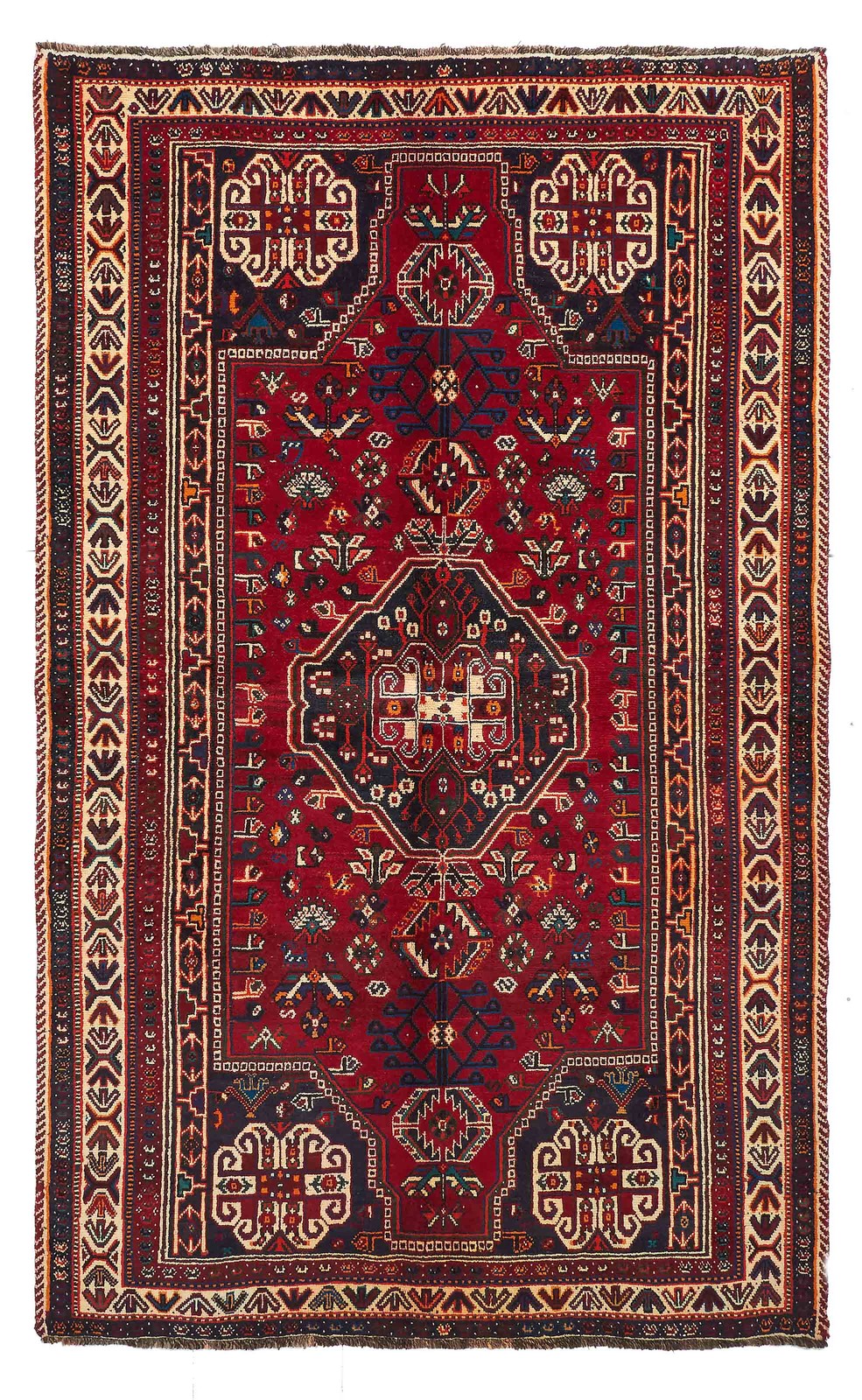 Vintage 5'3" x 8'7" Traditional Hand Knotted Vegetable Dye Wool Area Rug gallery