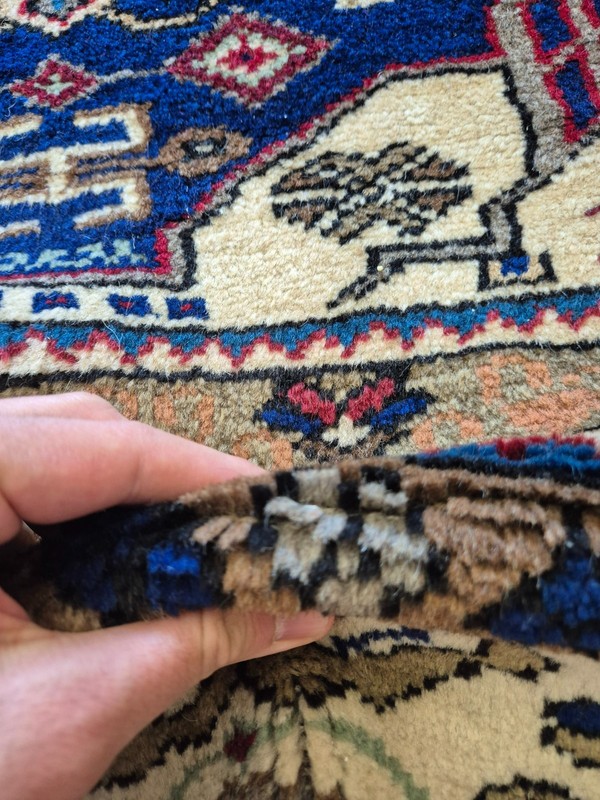 Unused Vintage Anatolian Konya Obruk Wool Rug, 57x93 in Handwoven Area Rug gallery