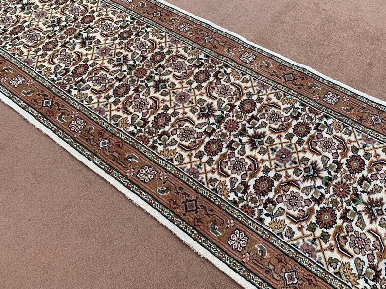77 X 285 cm COLLECTORS' ITEM Antique Natural Vegetable Karabagh Caucasian Runer gallery