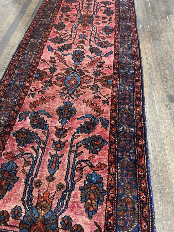 Stunning Antique Lilihan Runner Rug C.1910 Hand Knotted Vegetable Dye 9’7x2’8 gallery
