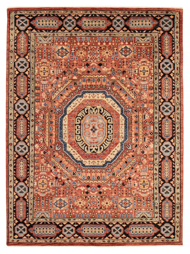 Traditional Vintage Hand-Knotted Carpet 9'0" x 12'2" Wool Area Rug