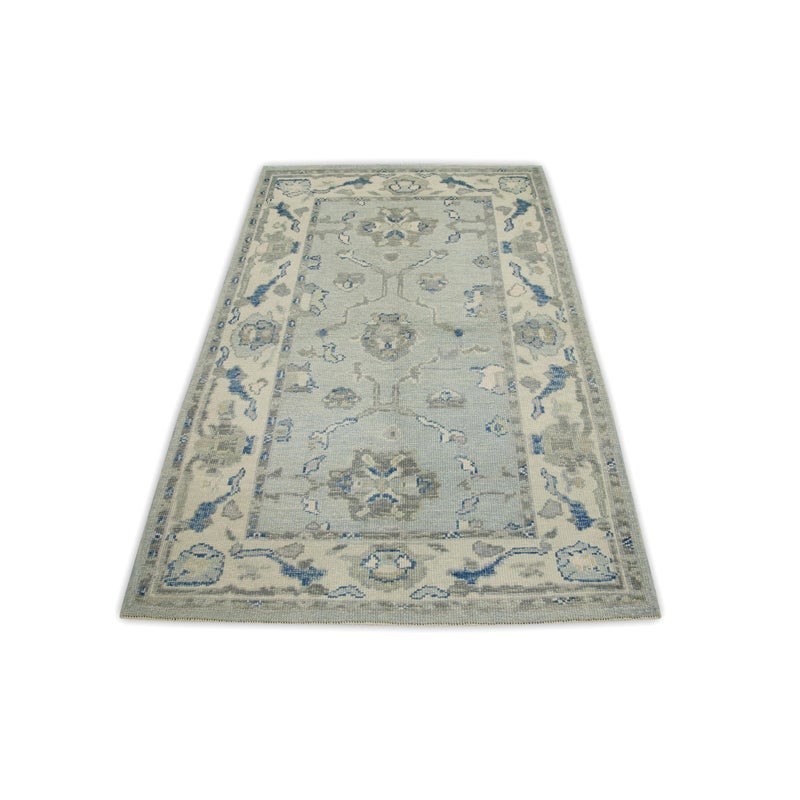 Vintage Turkish Oushak Rug, Beige 9X12 ft, Handmade Wool, Bohemian Anatolian gallery
