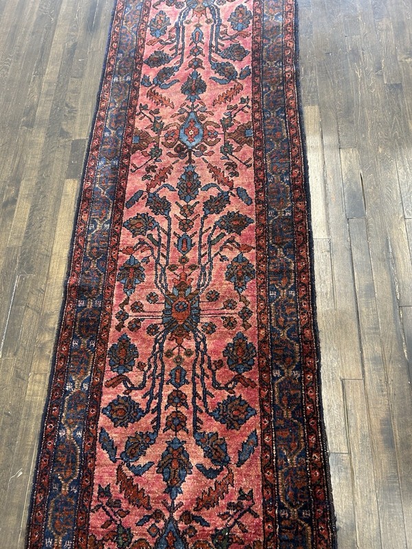Stunning Antique Lilihan Runner Rug C.1910 Hand Knotted Vegetable Dye 9’7x2’8 gallery