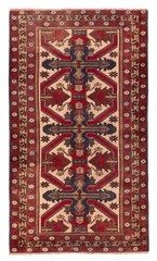 Vintage Traditional Hand-Knotted Area Rug 3’6″ x 6’1″ Oriental Wool Carpet