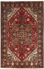 4X7 ft Handmade Red Wool Rug Vintage Style Tribal Oriental Home Decor Carpet