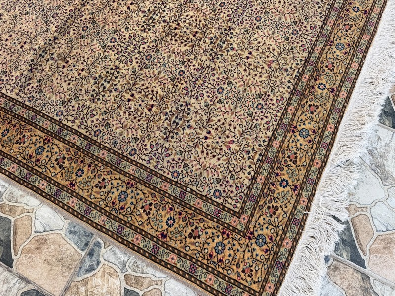 Vintage Oushak Bohemian Rug Handmade Turkish Anatolian Wool Area Accent Rug 5x7 gallery