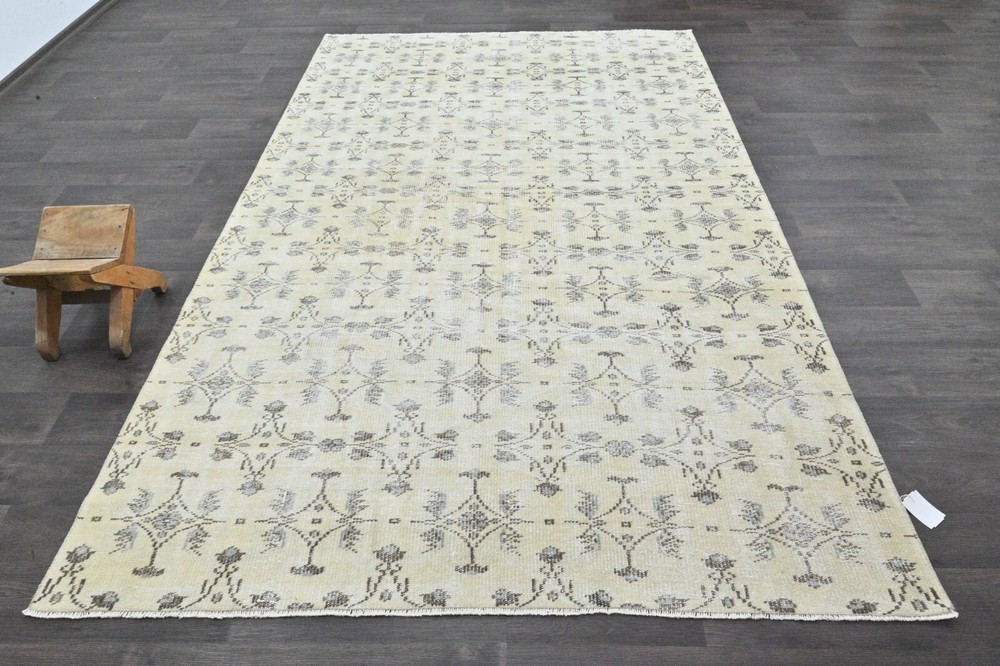 Oushak Turkish Vintage Rug 6x9 Kilim Rug Anatolian Handmade Boho Decor BEIGE