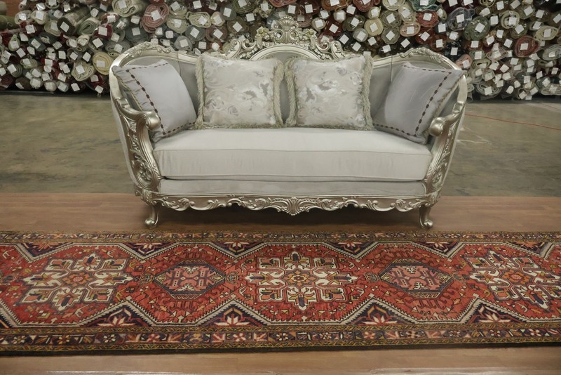 Traditional Runner Rug Handmade Wool with Intricate Patterns and Warm Hues 4x13 gallery