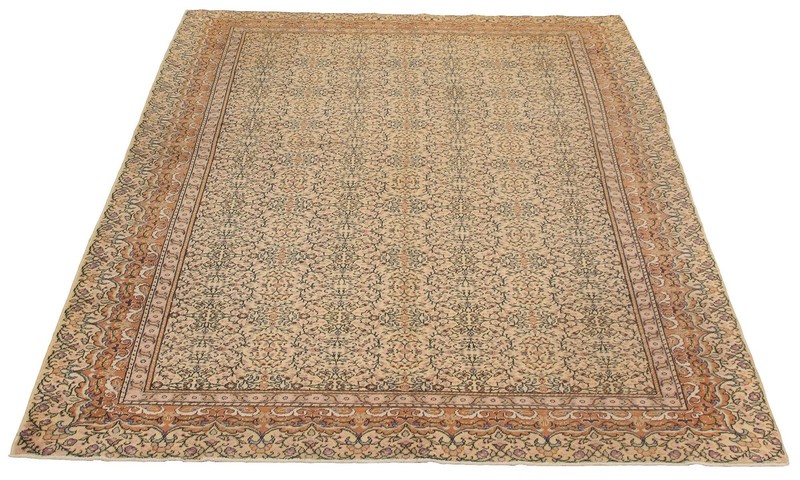 Traditional Vintage Hand-Knotted Oriental Carpet 6'7" x 9'5" Wool Area Rug gallery