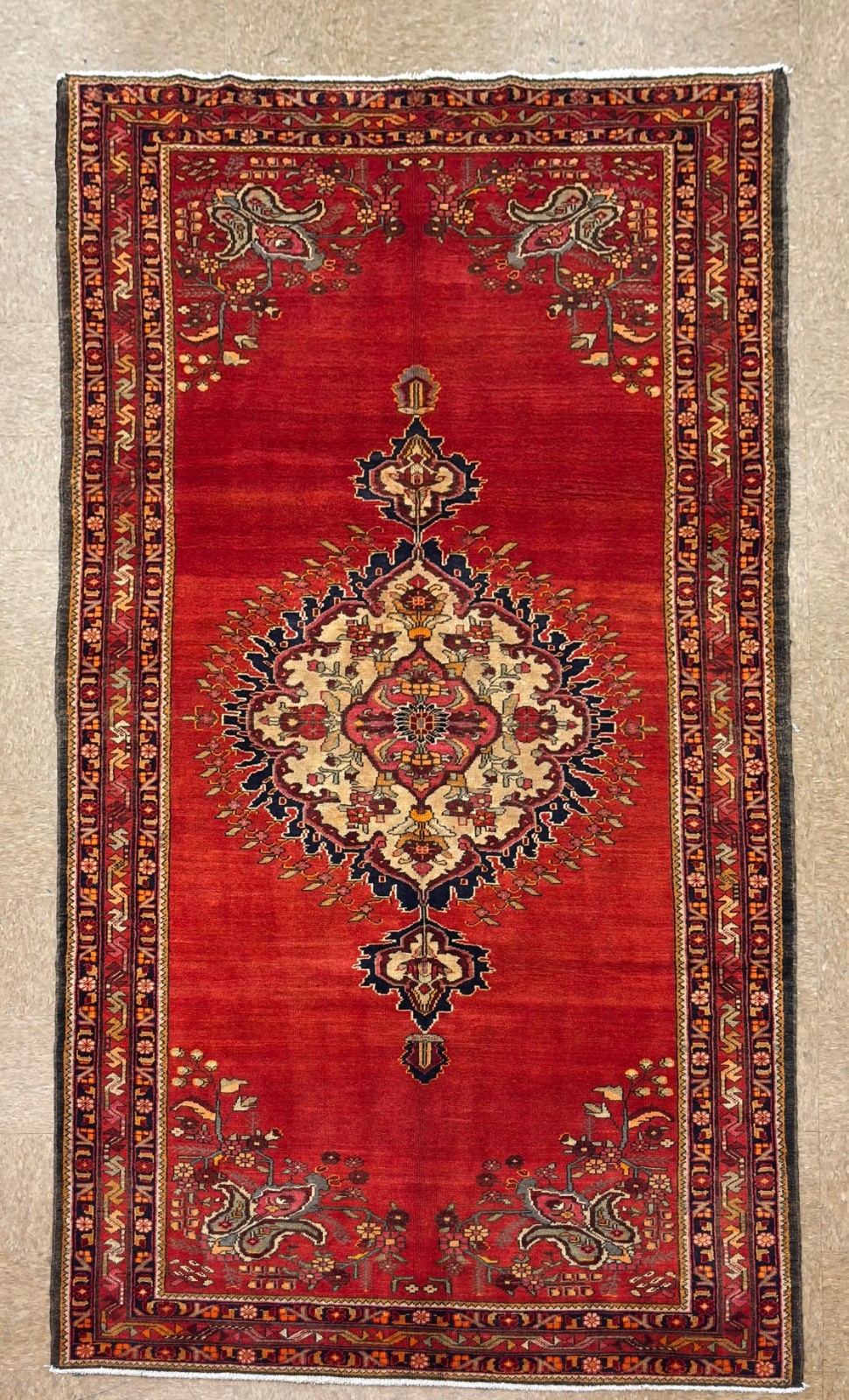 5x11 Vintage Meshkin Hand Knotted Wool Tribal Hall Runner Oriental Area Rug Red gallery