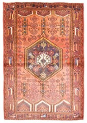 Vintage Traditional Hand-Knotted Area Rug 4’2″ x 6’4″ Oriental Wool Carpet